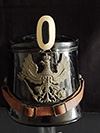 Prussian 1916 dated enlisted ranks Tschako as worn by Jager and transport troops